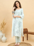 PKD 1508 Paisley Art Printed Modal Kurta Set  Fresh Mint
