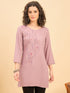 TC 1564 Embroidered Modal Tunic  Lavender Breeze